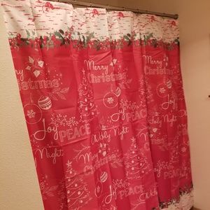Bigbolo Christmas Joy Polyester Shower Curtain